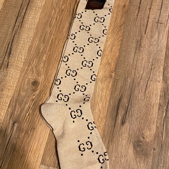 Gucci Tan GG Patterned Women’s Socks COMES WITH BOX - Picture 1 of 4